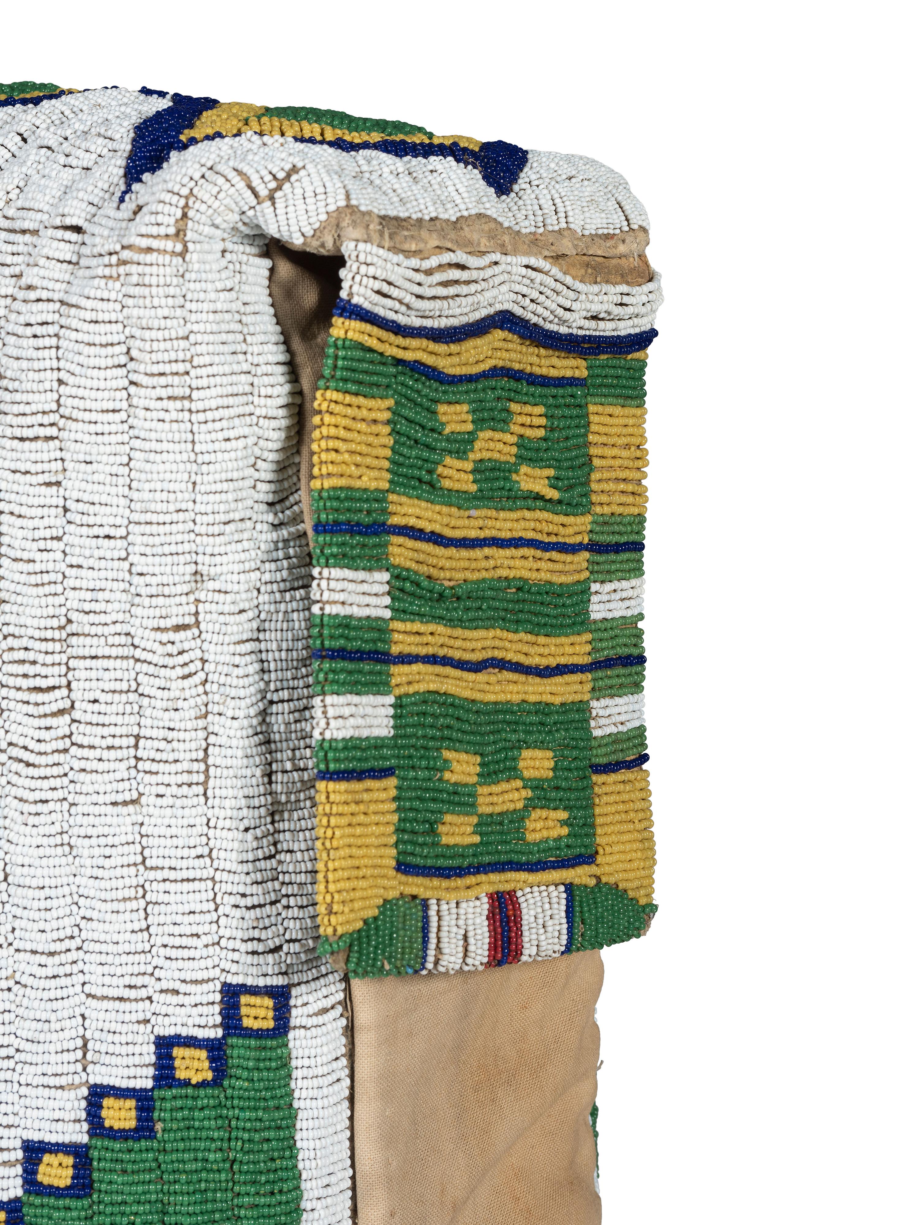 Sioux Beaded Hide Cradle
