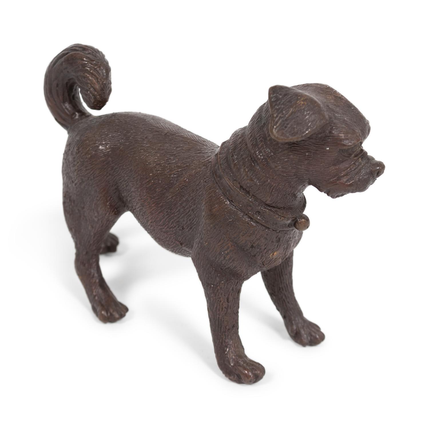A Small Bronze Dog