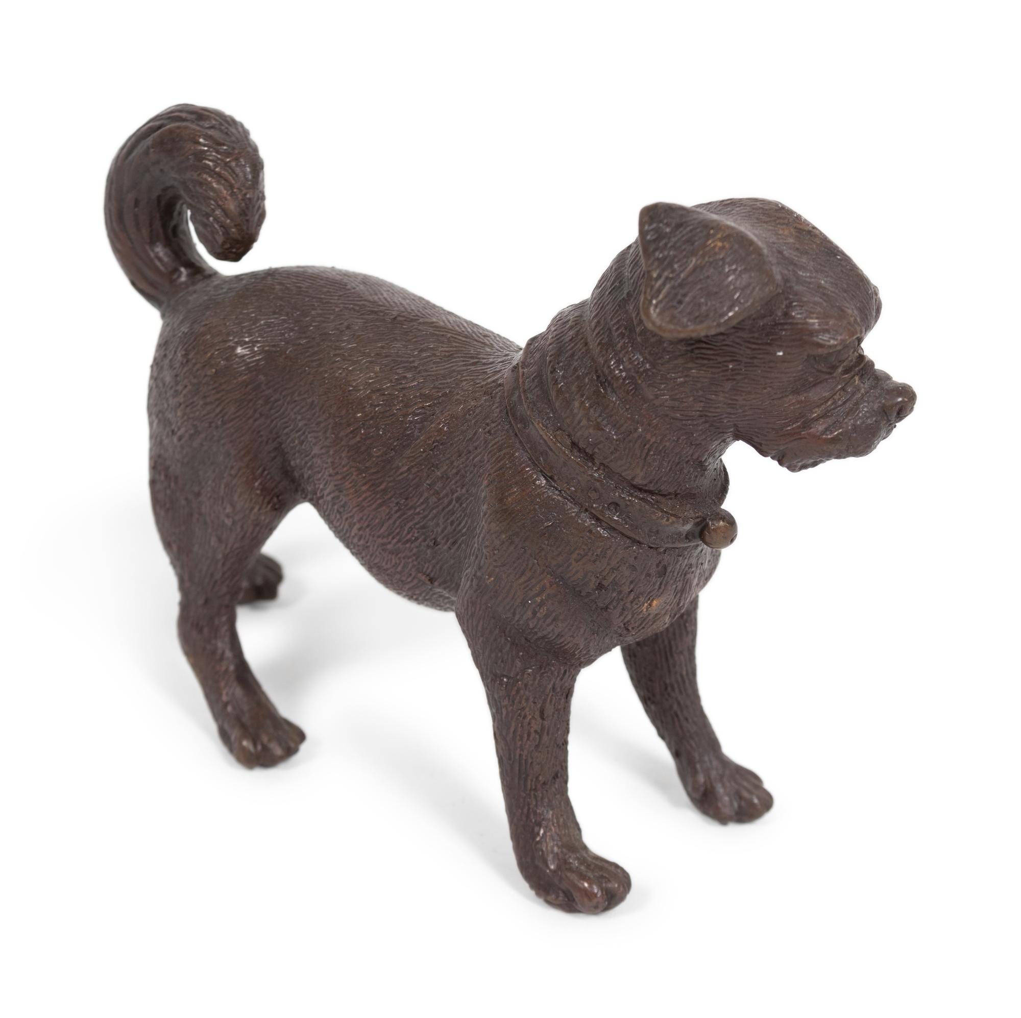 A Small Bronze Dog