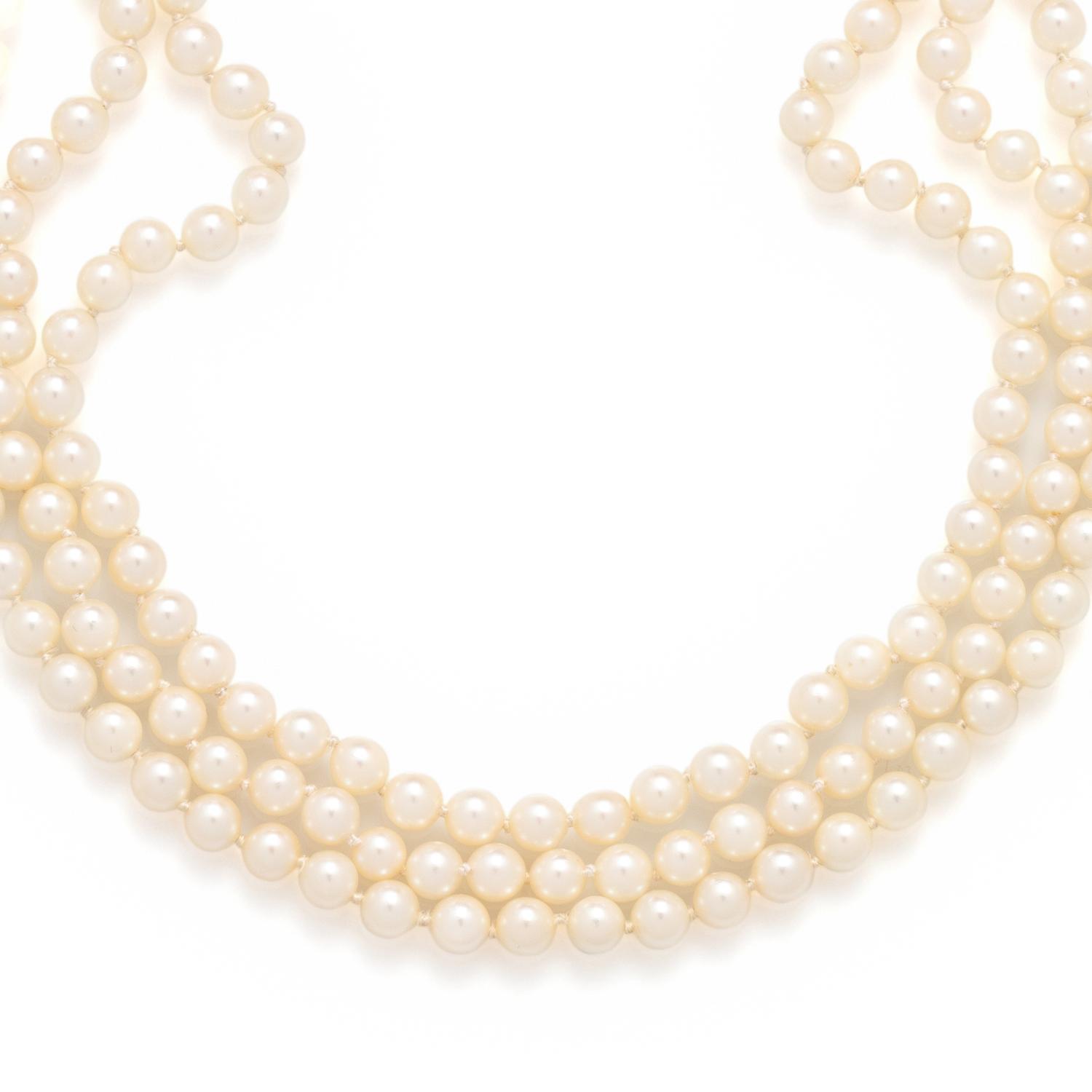 MULTISTRAND CULTURED PEARL NECKLACE