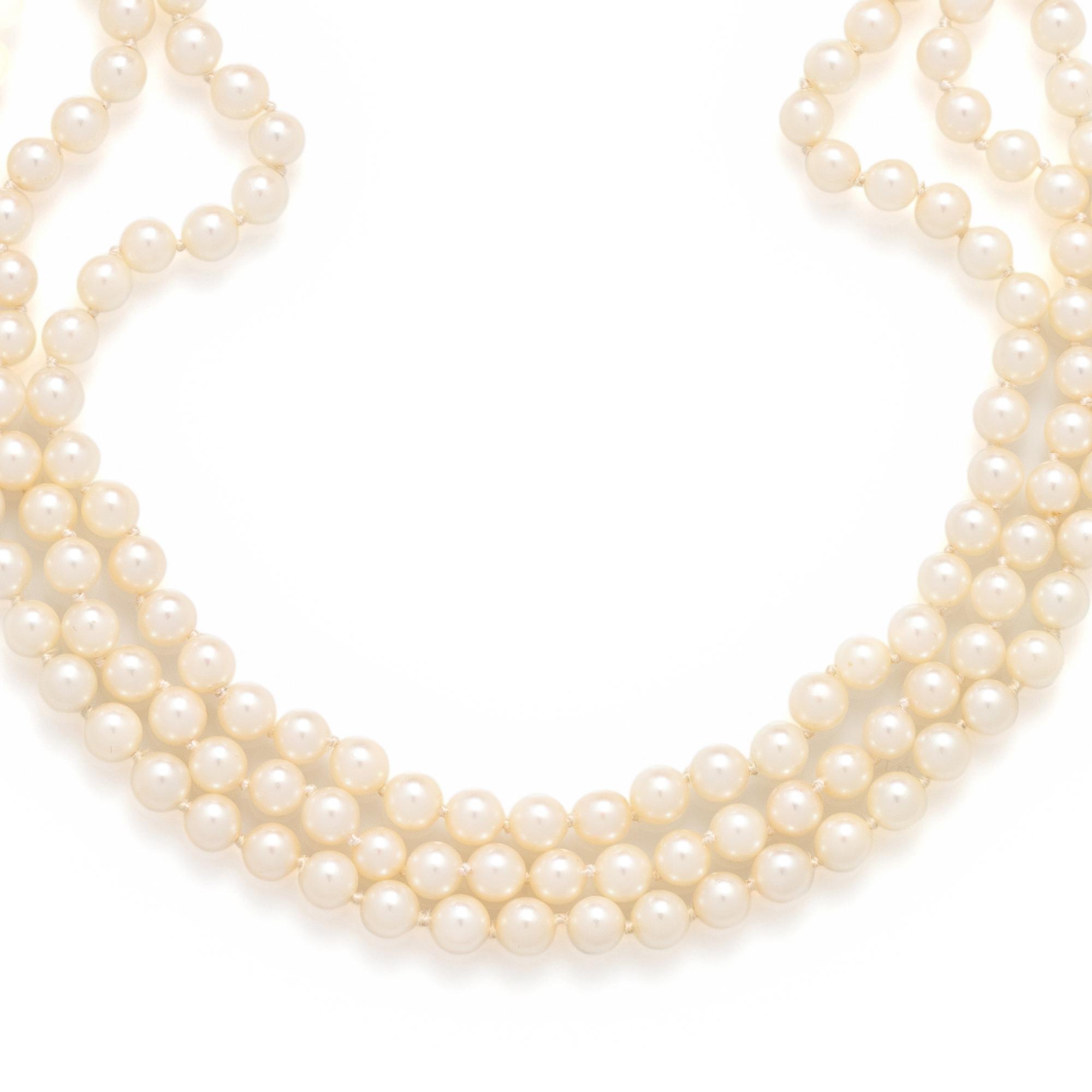 MULTISTRAND CULTURED PEARL NECKLACE
