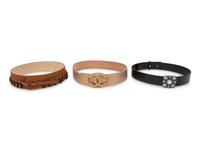 Three Designer Belts By Chanel and Oscar de la Renta