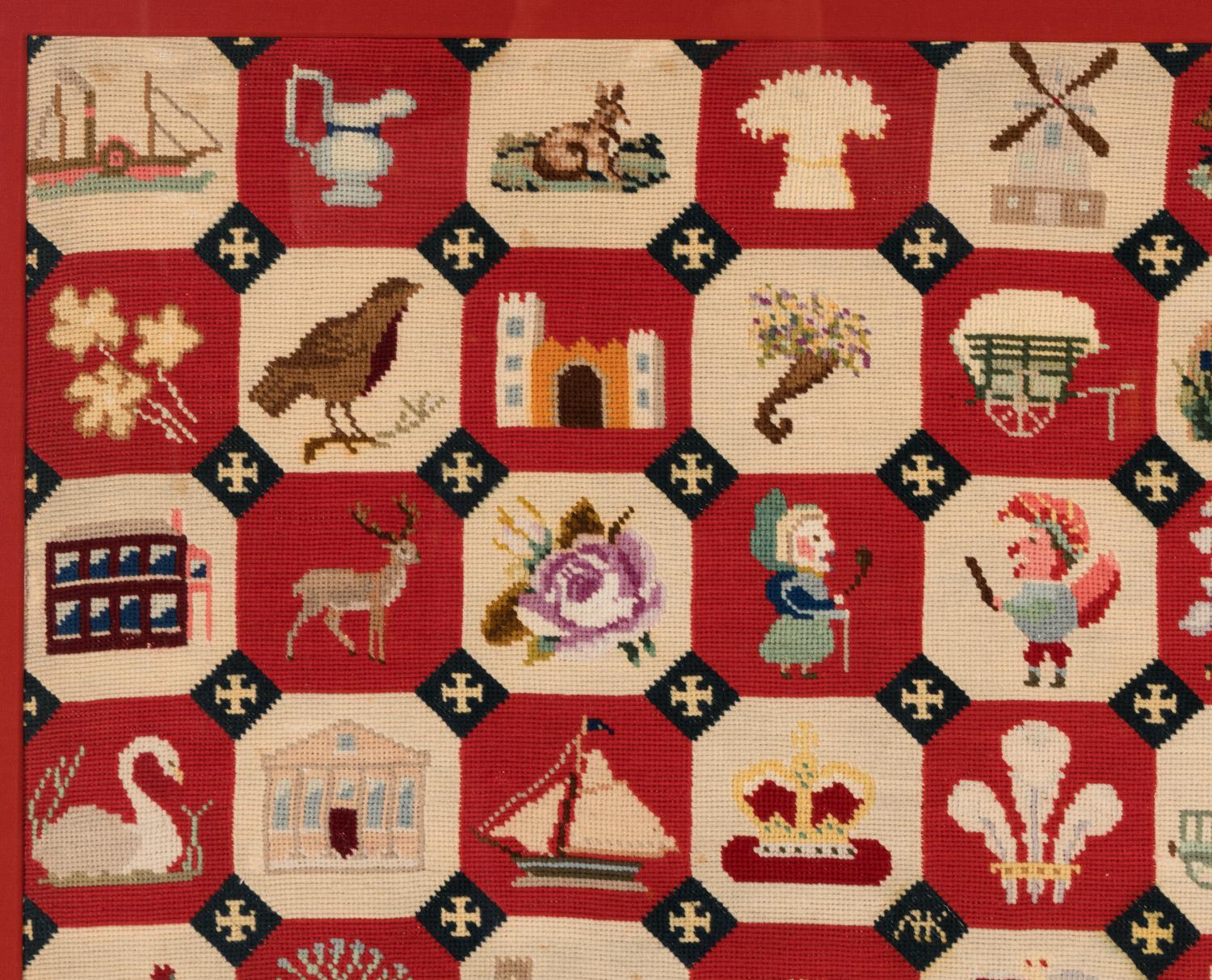A Victorian Needlepoint Sampler