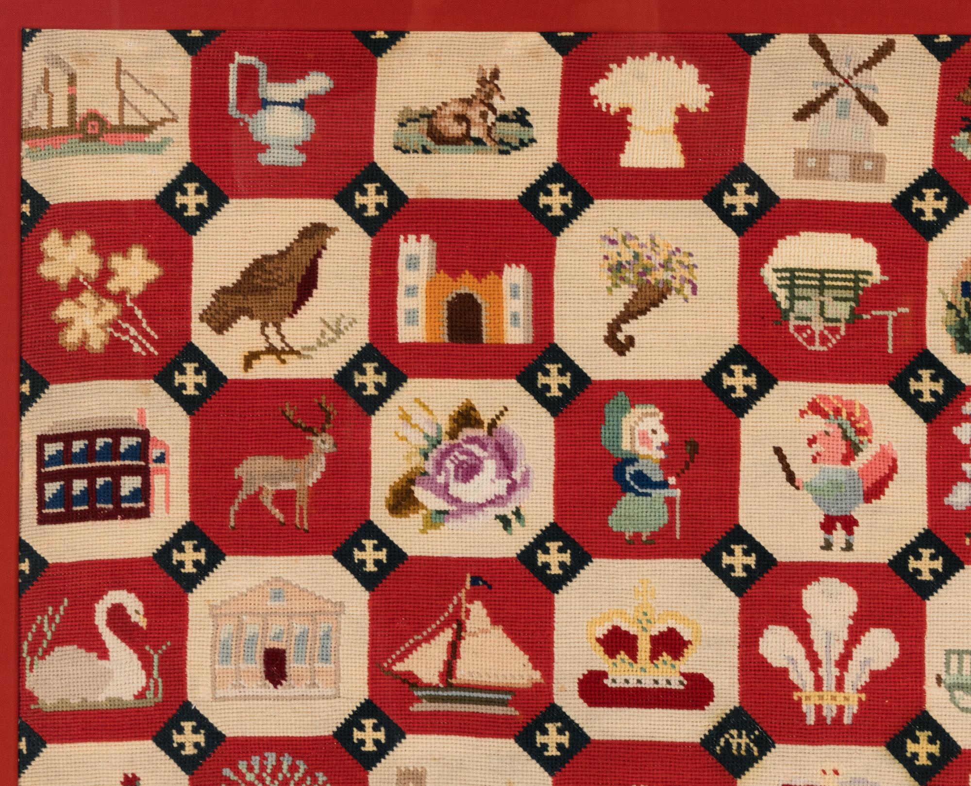 A Victorian Needlepoint Sampler