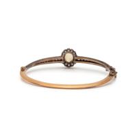 YELLOW SAPPHIRE AND DIAMOND BANGLE BRACELET