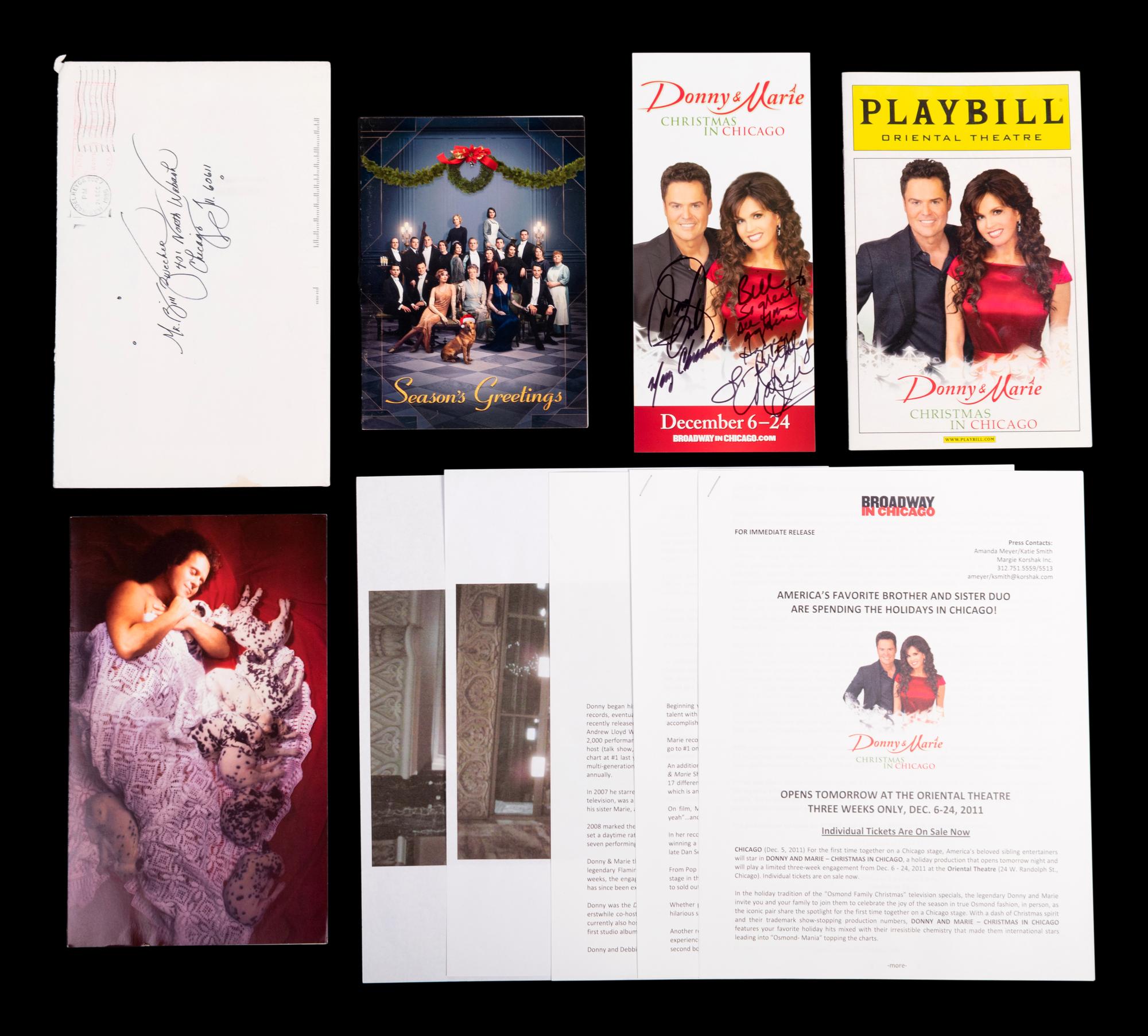 (Film Memorabilia) A group of Christmas themed items from films, comprising: