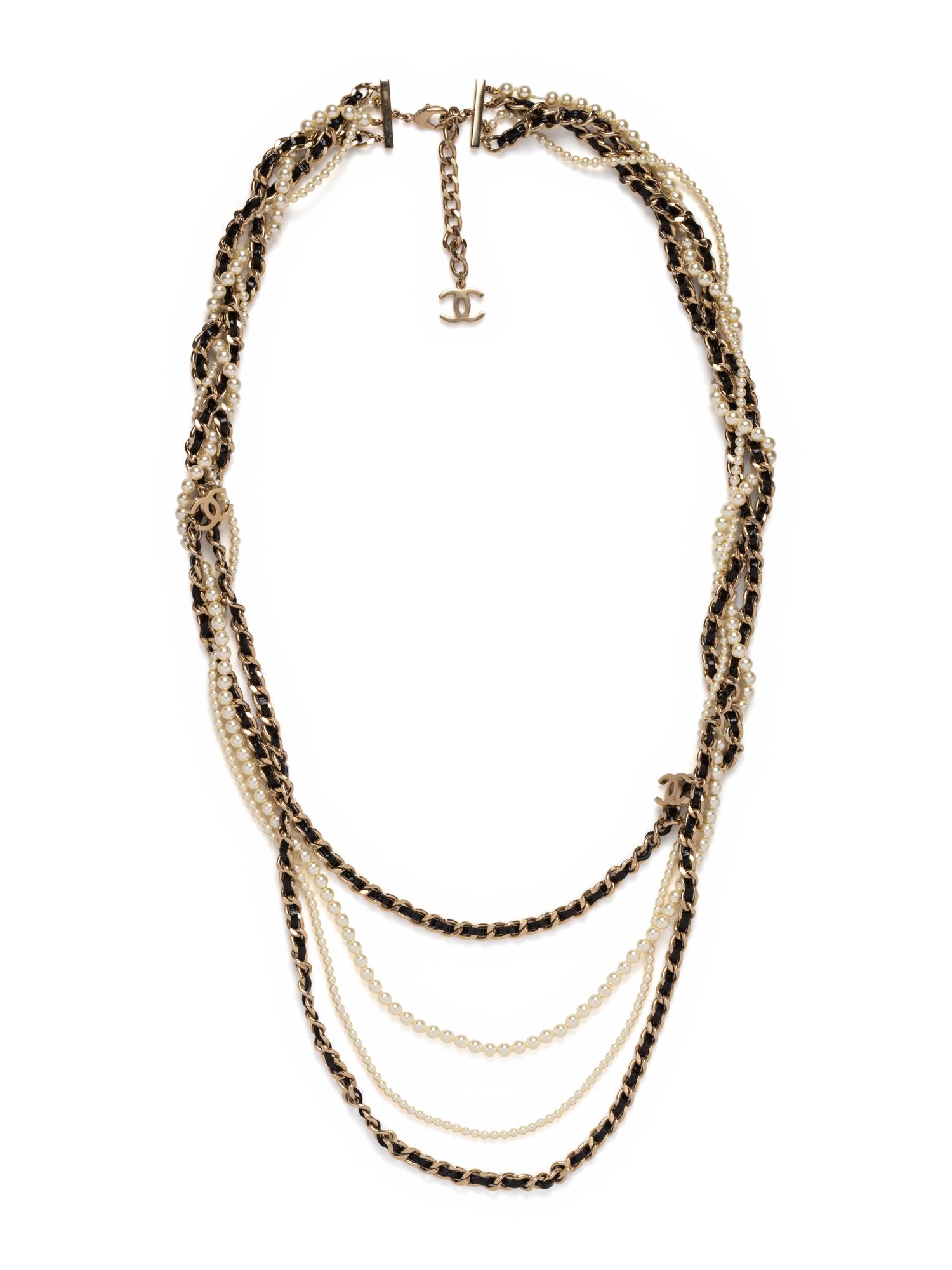 Chanel Faux Pearl and Chain Necklace, 2017
