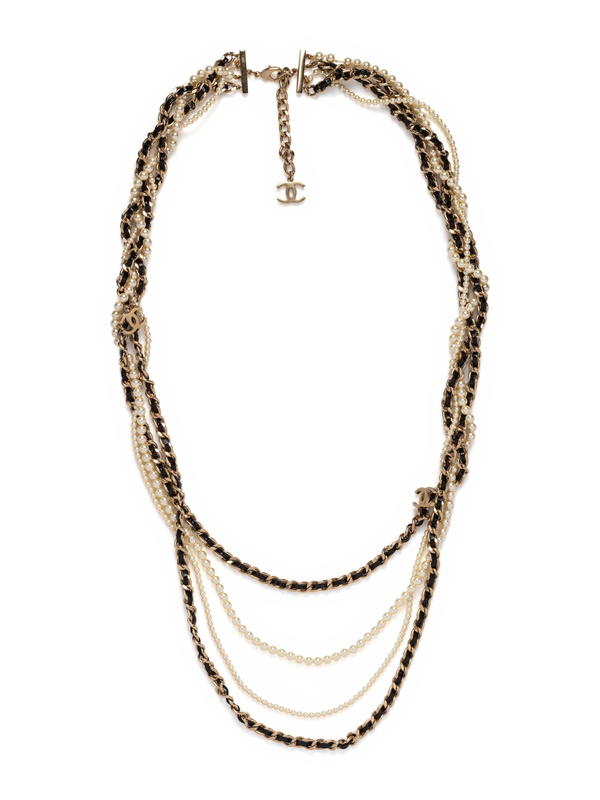 Chanel Faux Pearl and Chain Necklace, 2017