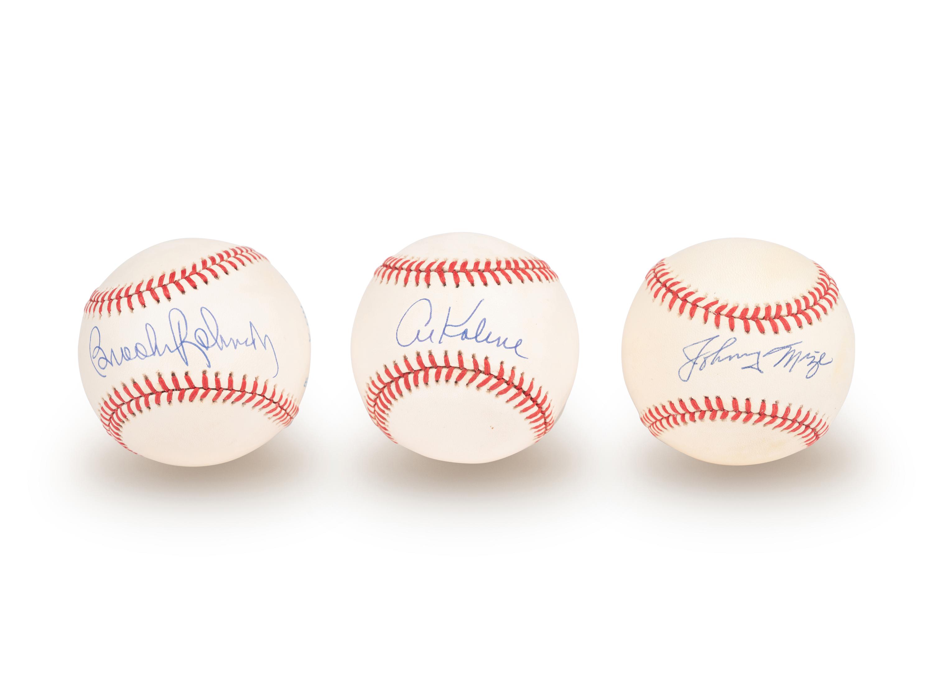 A Group of 15 Hall of Fame Signed Autograph Baseballs (Beckett Authentication Services BAS Certified),