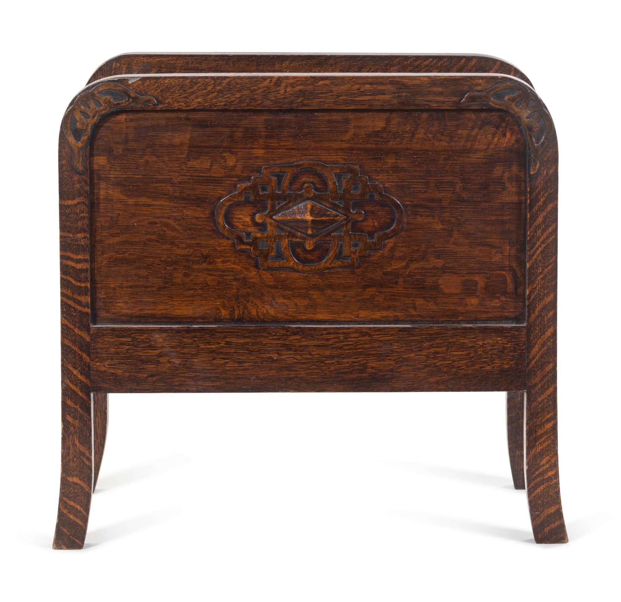 An Edwardian Oak Canterbury