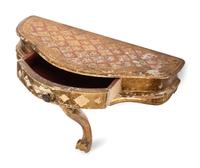 A Rococo Style Painted Console Shelf