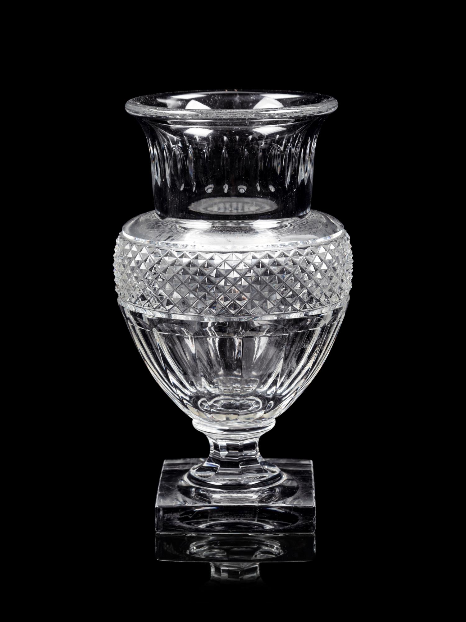 A Baccarat Cut Glass Vase