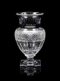 A Baccarat Cut Glass Vase