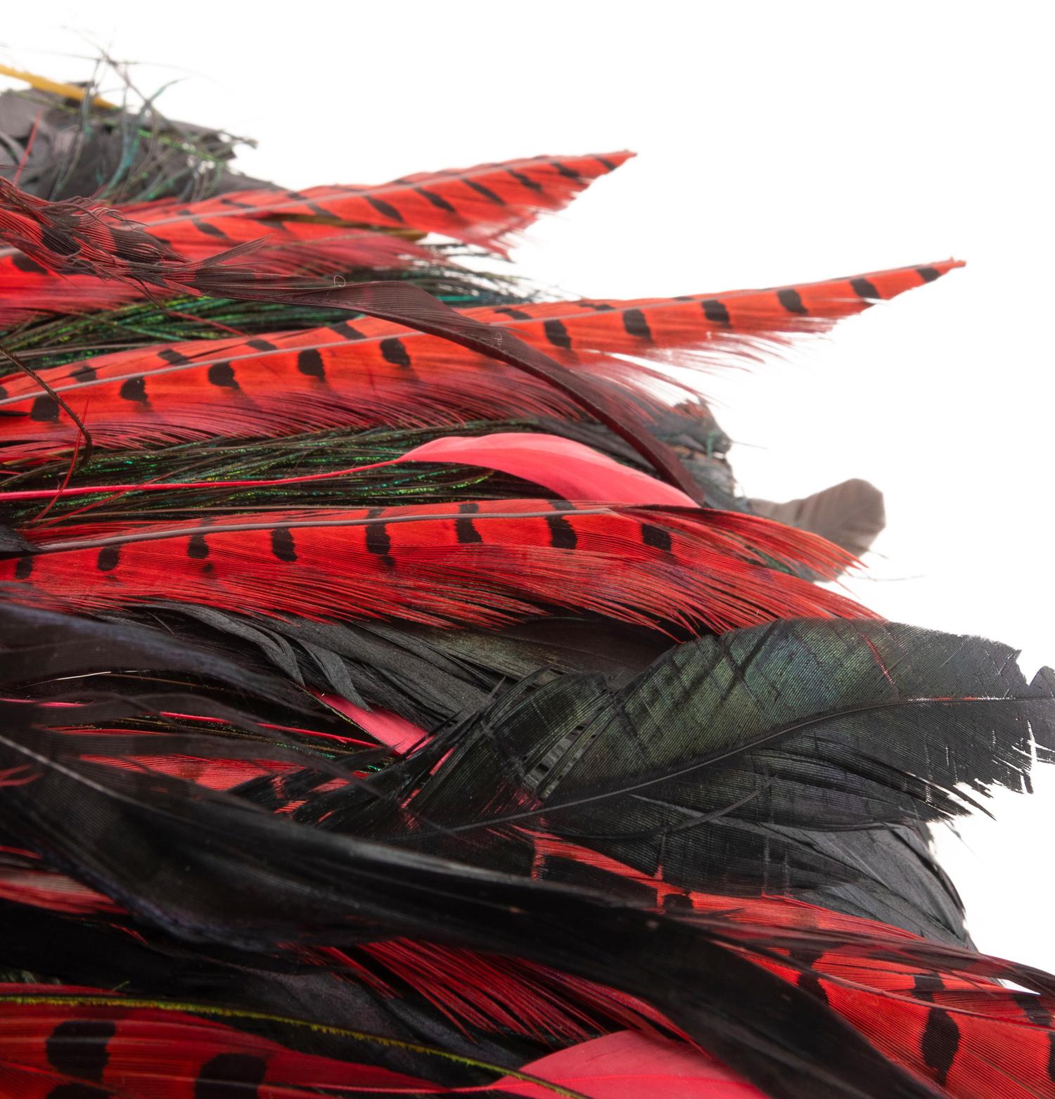 Three Kokin Hats Trimmed with Feathers, 1980-90s