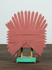 A Carved and Painted Folk Art Turkey