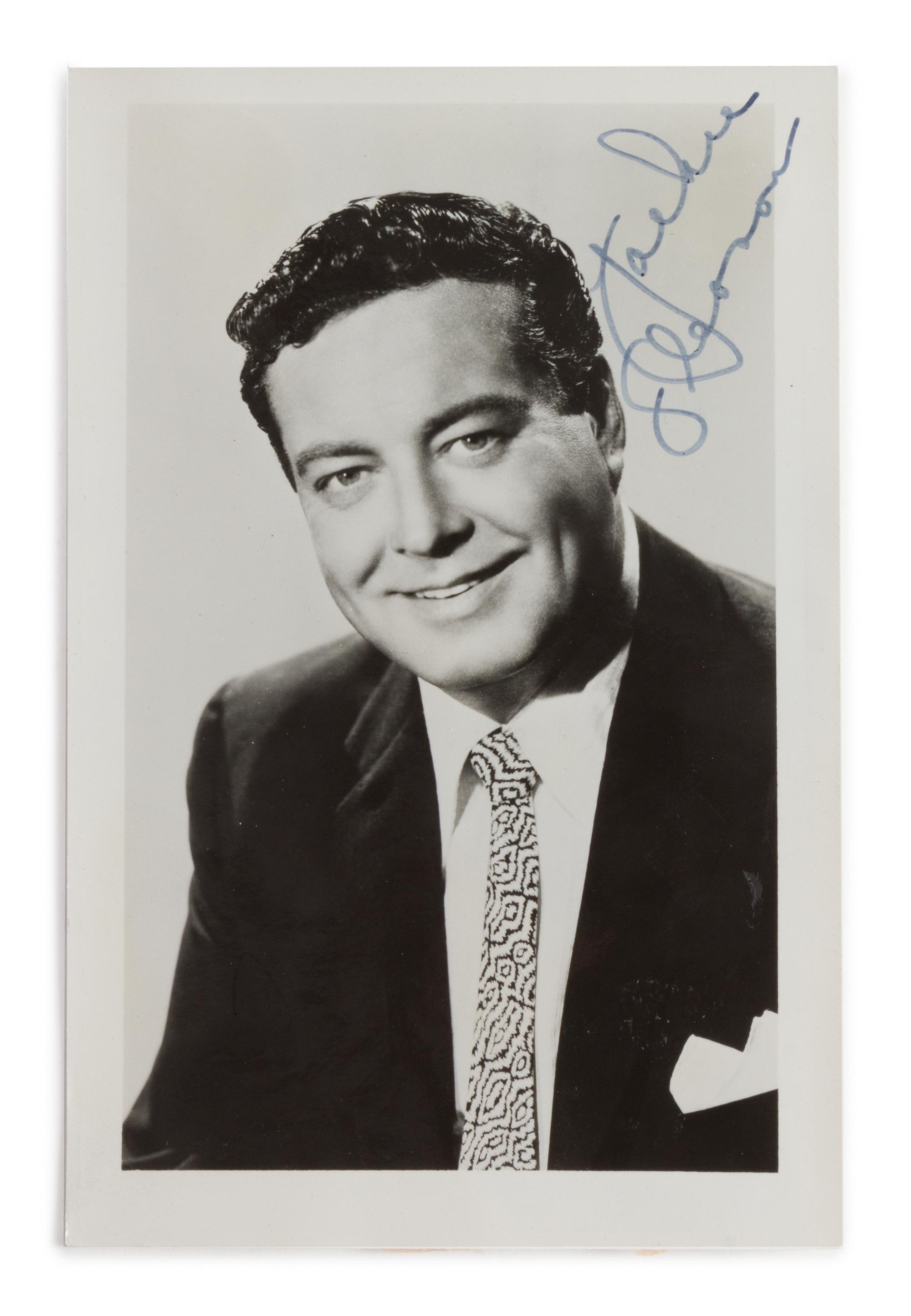 A Jackie Gleason Autographed Postcard