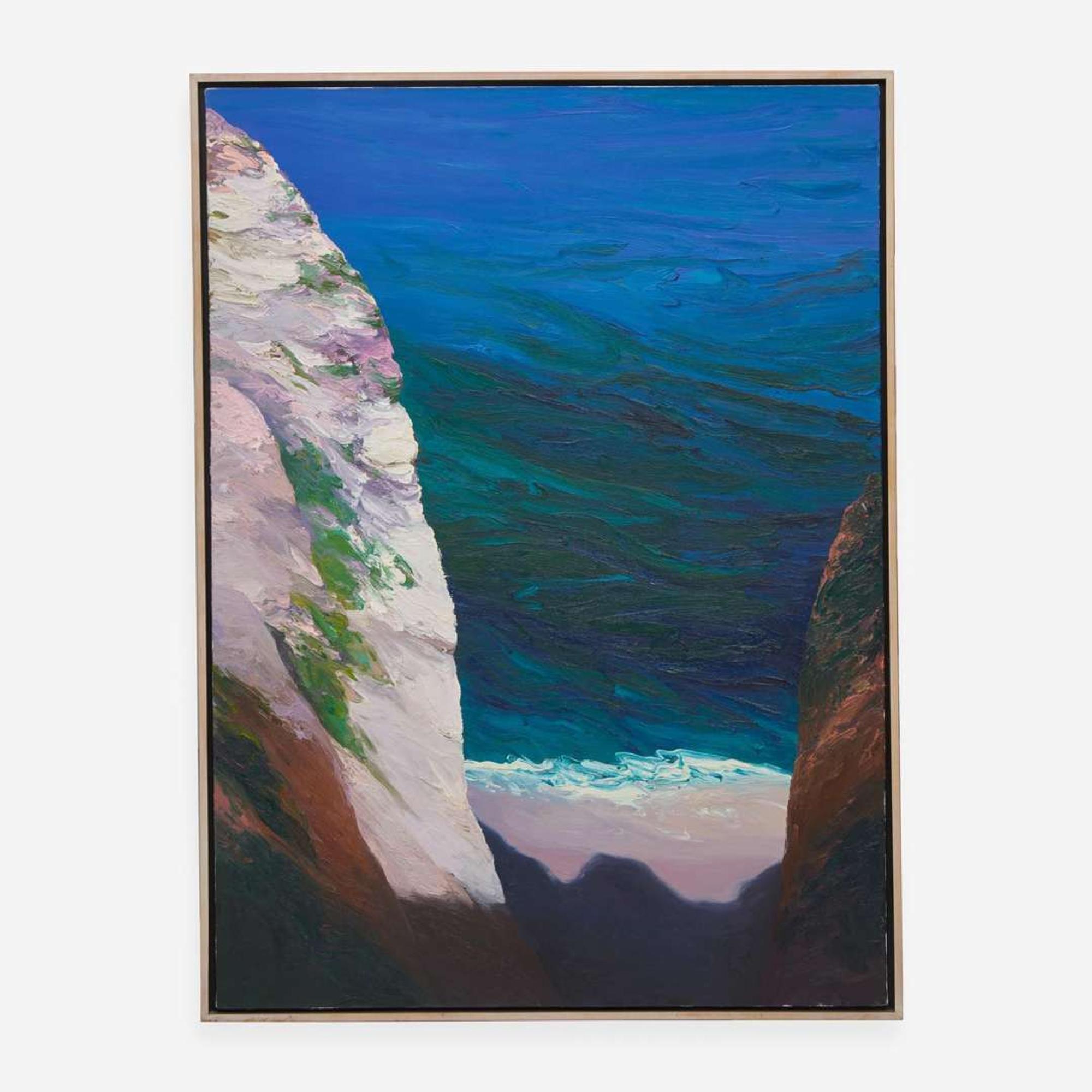 Diane Burko (American, b. 1945) Etretat