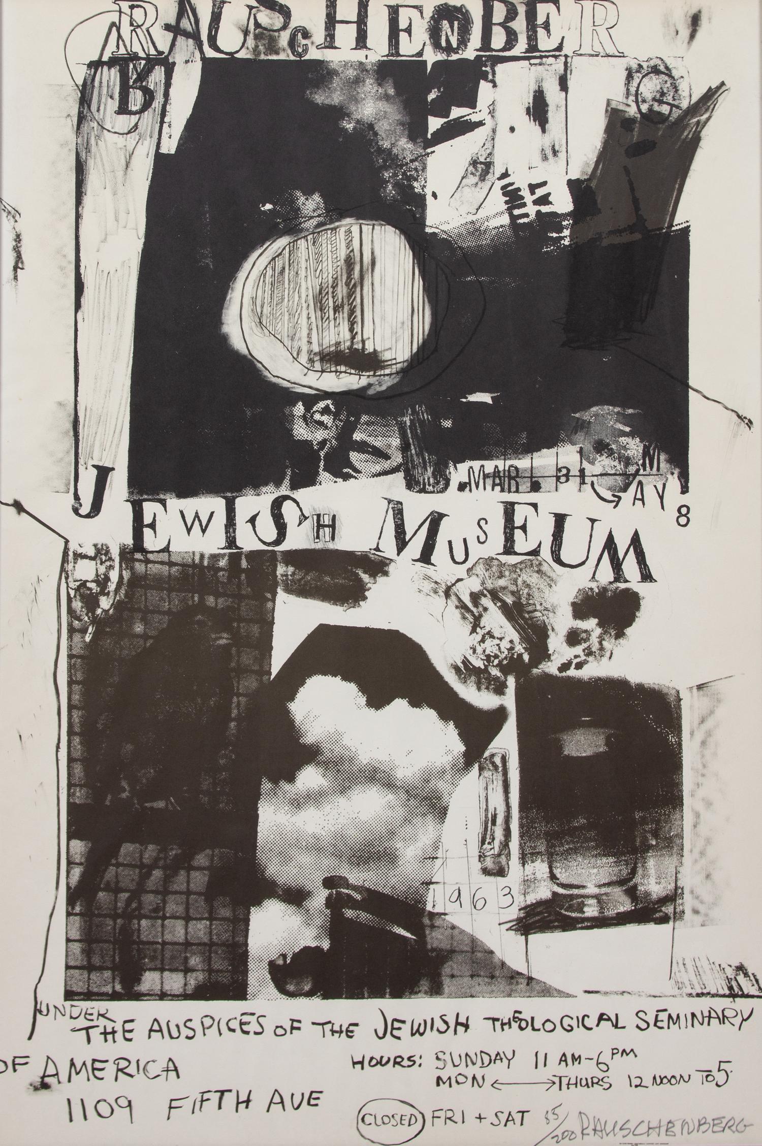 Robert Rauschenberg, (American, 1925-2008), Jewish Museum, 1963
