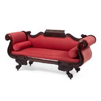 A Classical Carved Mahogany Sofa