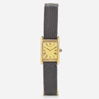 Ladies 18K Yellow Gold Cartier Tank Wristwatch Cartier NY, 1971