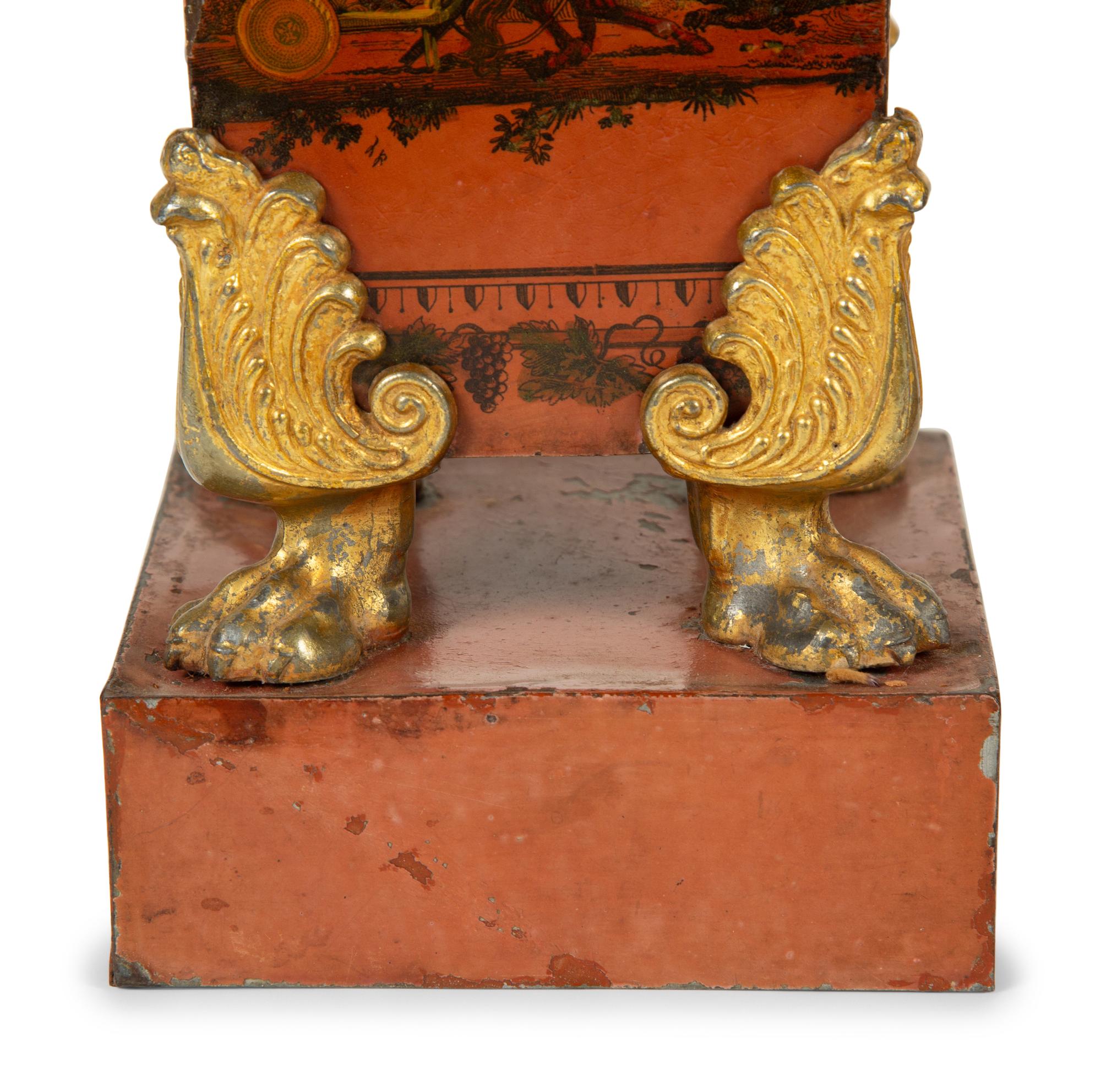 A Pair of French Tôle Peinte Vases