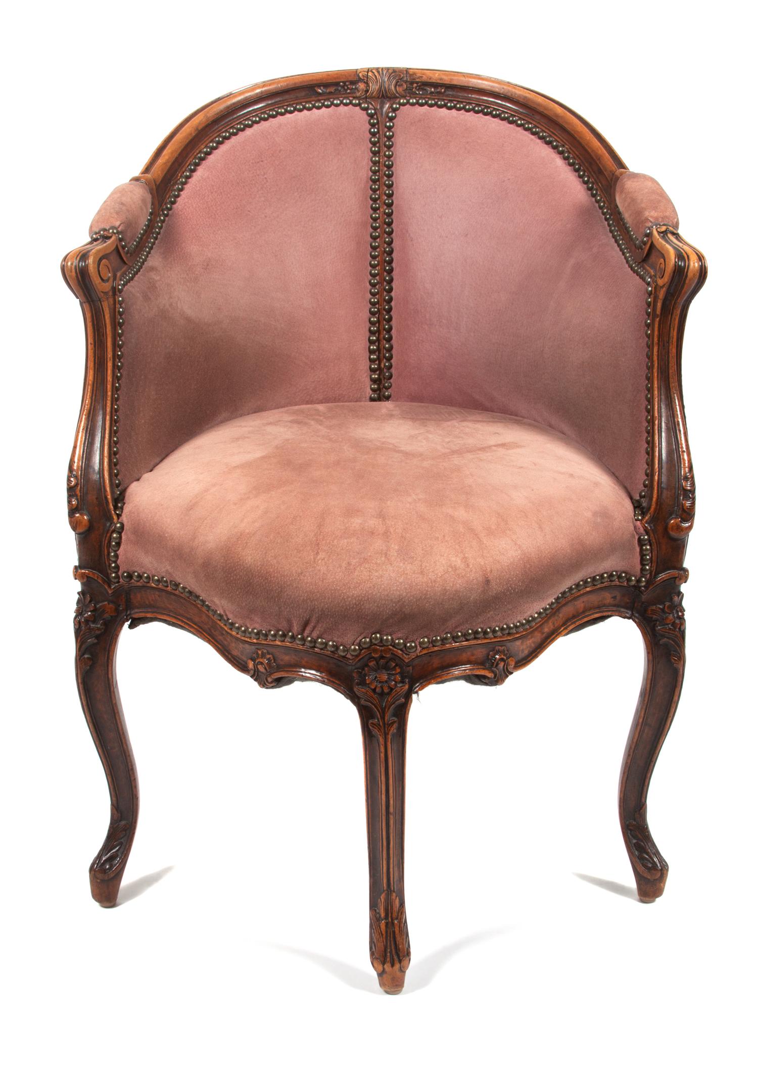 A Louis XV Style Bergere Height 32 3/4 inches.