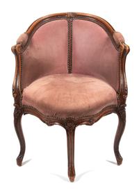 A Louis XV Style Bergere Height 32 3/4 inches.