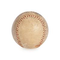 A Babe Ruth Single Signed Autograph Baseball (PSA LETTER)