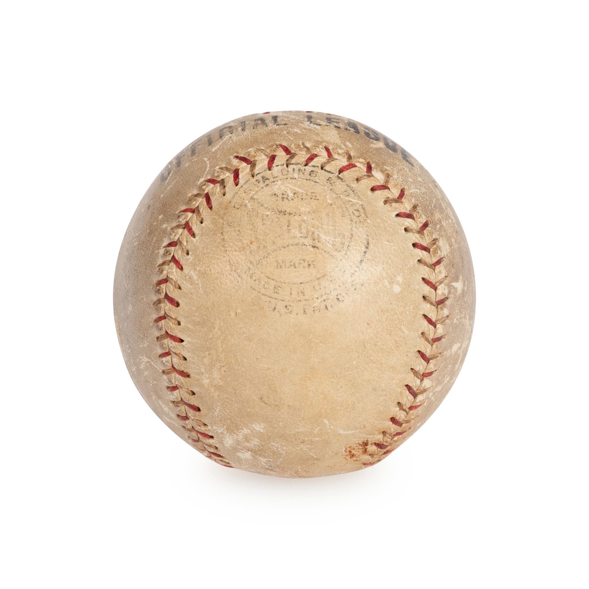 A Babe Ruth Single Signed Autograph Baseball (PSA LETTER)