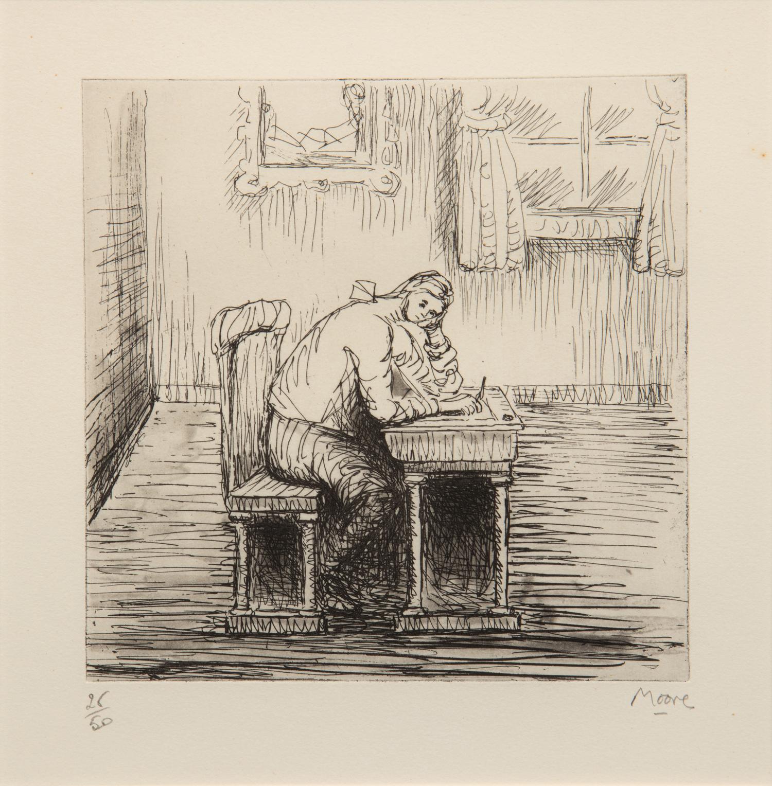 Girl Doing Homework II