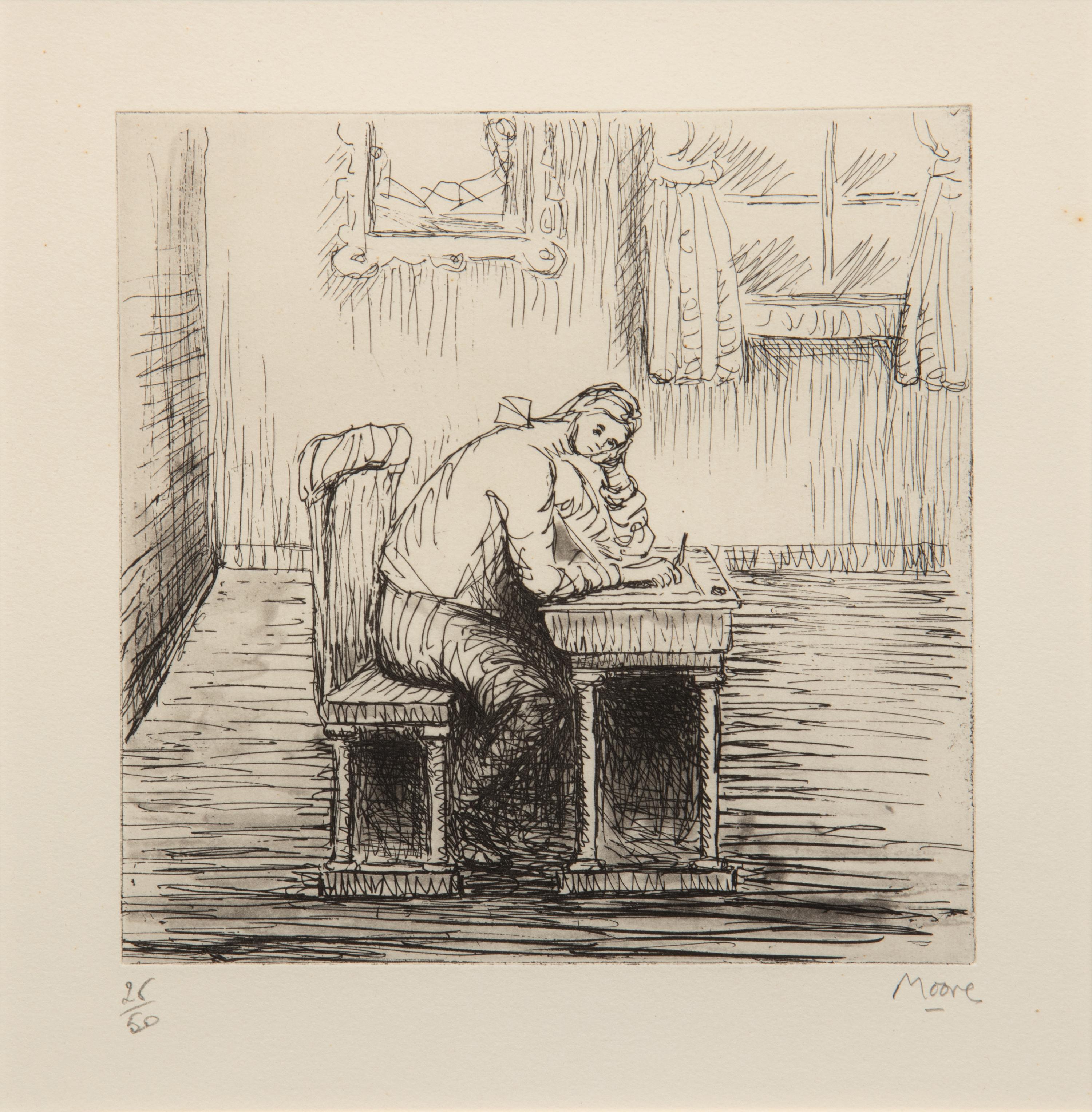 Girl Doing Homework II