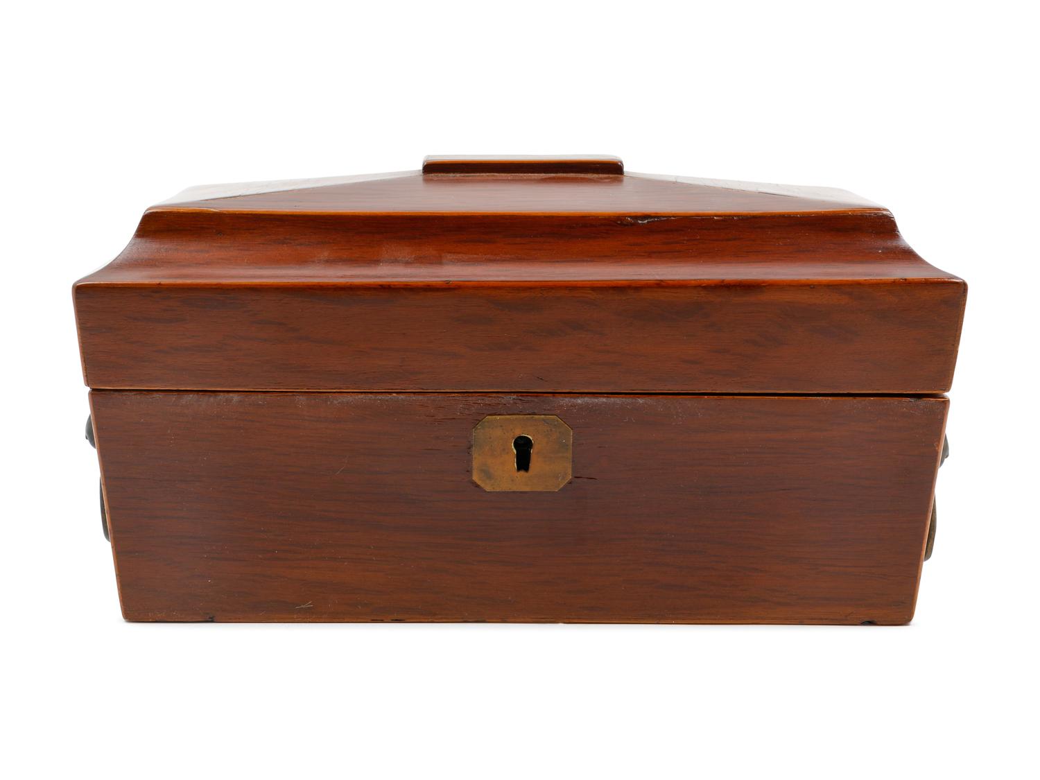 An English Mahogany Tea Caddy