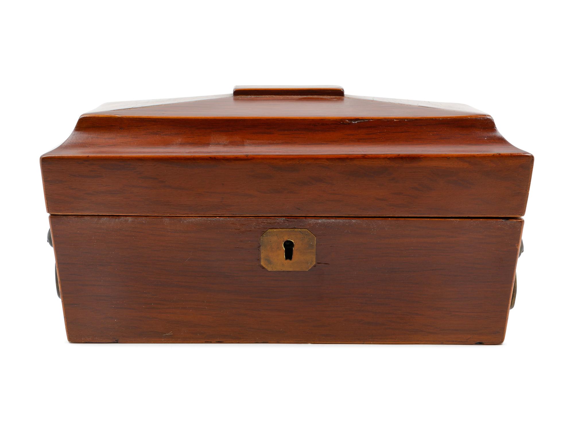 An English Mahogany Tea Caddy