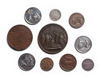 [EXONUMIA] Ten Commemorative Medallions Relating to Louis XV