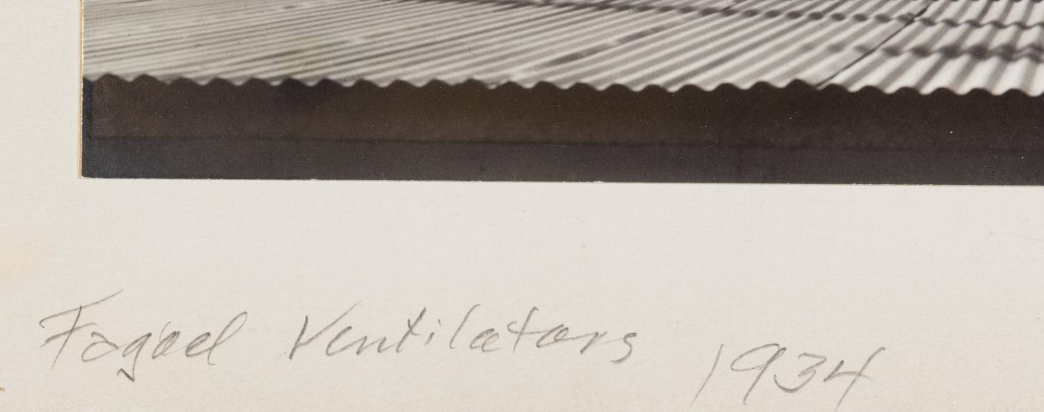 Imogen Cunningham Fageol Ventilators, 1934