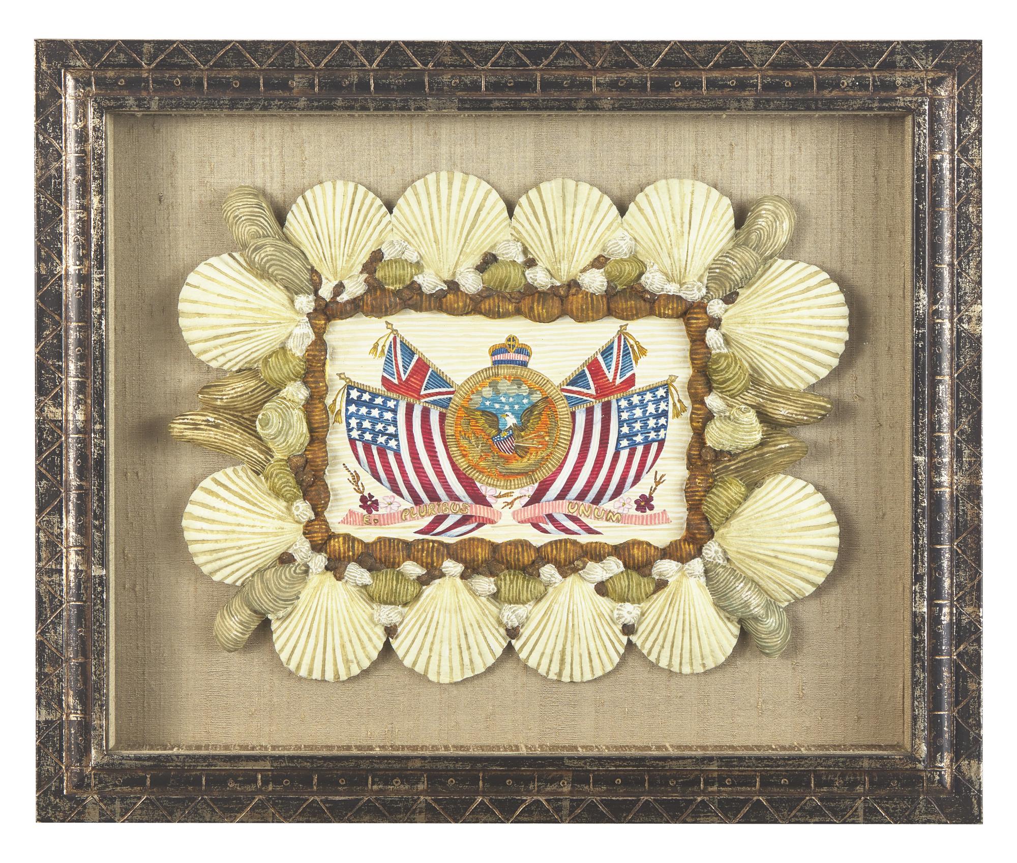 Mellie Cooper (b. 1949), E. Pluribus Unum: Eagle with Flags