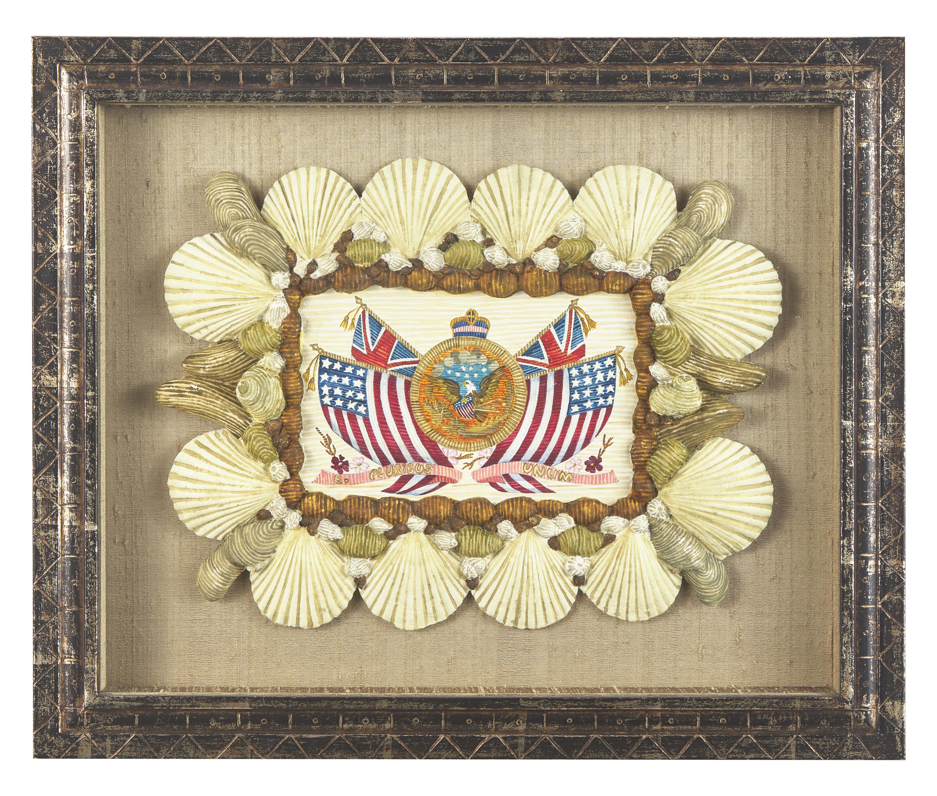 Mellie Cooper (b. 1949), E. Pluribus Unum: Eagle with Flags