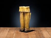 Comanche Beaded Hide Boot Moccasins