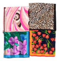 Collection of Nine Designer Scarves, 1980-1990s