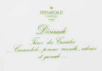 A Bernardand Dinner Service Diameter of first 10 1/4 inches. — MODERN