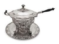 A Group of Silver-Plate Serving Pieces