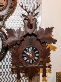 A German Black Forest Style Cuckoo Clock Height 16 inches. — LIKELY HUBERT HERR