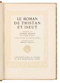 BEDIER, Joseph. Robert Engels, illustrator. Le Roman de Tristan et Iseult. Paris: L'Edition d'Art, [1922].