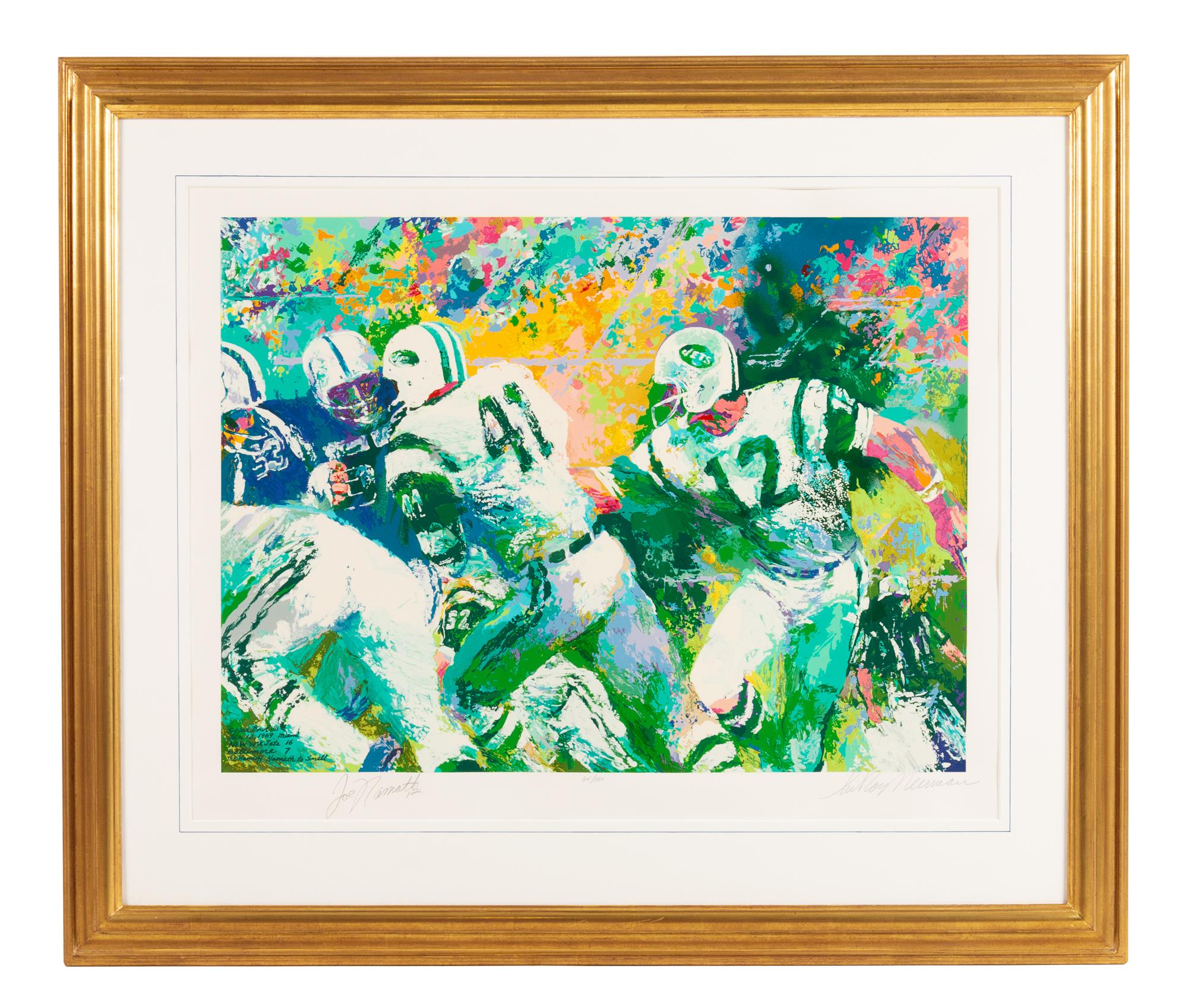 A 2007 Joe Namath "Hand Off Super Bowl III" LeRoy Neiman Serigraph,