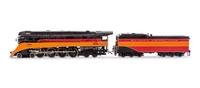 A Samhongsa Polychrome HO-Gauge Southern Pacific: Daylight Express 4-8-4 Locomotive and Extended Tender