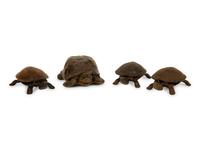 Three Iron Tortoise Desk Bells