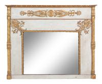 A Regency Painted and Parcel Gilt Mirror