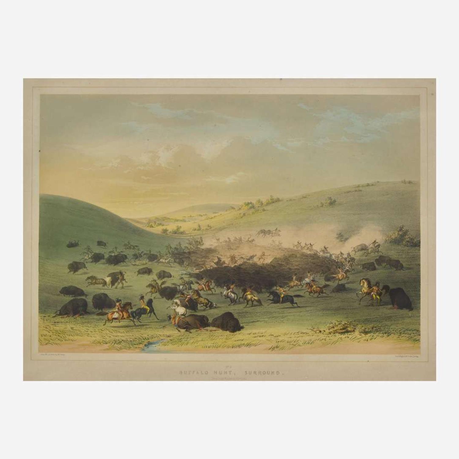George Catlin (American, 1796-1872) Catlin's North American Indian Portfolio: Hunting Scenes and Amusements of the Rocky Mountains and Prairies of America
