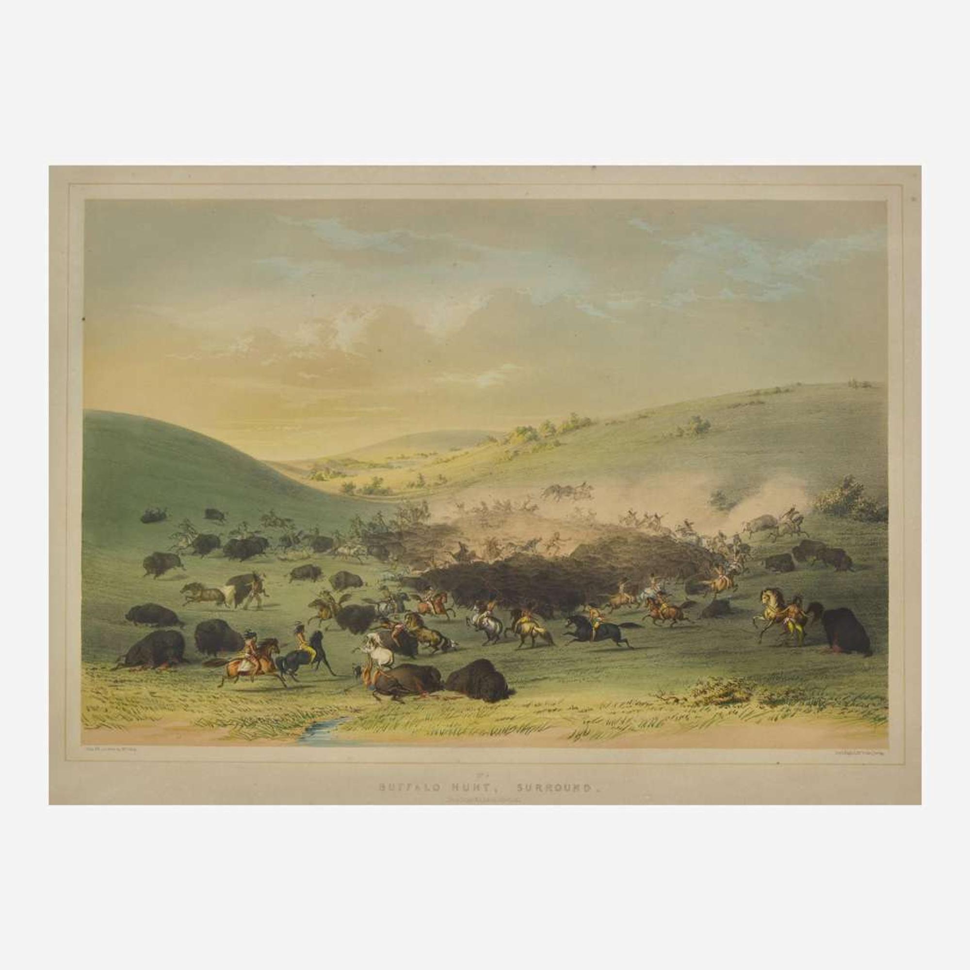 George Catlin (American, 1796-1872) Catlin's North American Indian Portfolio: Hunting Scenes and Amusements of the Rocky Mountains and Prairies of America