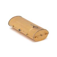 ANTIQUE, YELLOW GOLD, DIAMOND AND SAPPHIRE VANITY CASE